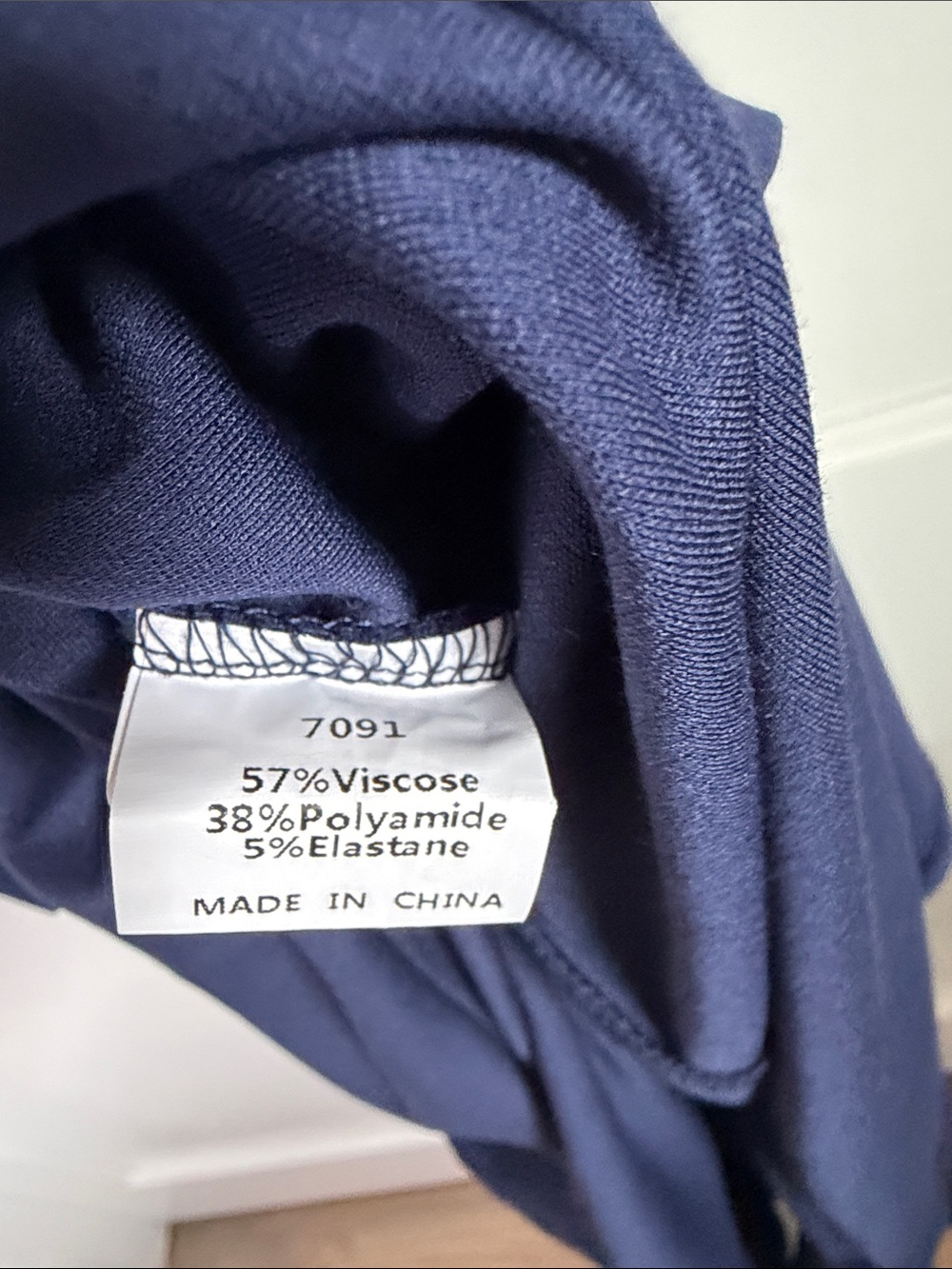 Navy Sleeveless High-Low Ruffle Dress - Picture 7 of 9